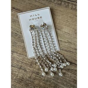 Hill House Pearl Chain Tassel Earrings